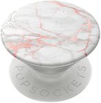 PopSockets: PopGrip Expanding Stand and Grip with a Swappable Top for Phones & Tablets - Rose Gold Lutz Marble