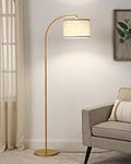 DEWENWILS Modern Arched Floor Lamps with Adjustable Lampshade, Standing Tall Arc Lamp, Corner Reading Light for Living Room, Bedroom, Office, Simple Design Farmhouse Style