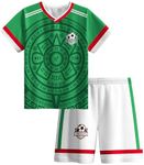 Hjshfue Kids Socccer Jersey Boys Girls Football Shirt Training Uniform Breathable Sportswear Outfit 4-12Y