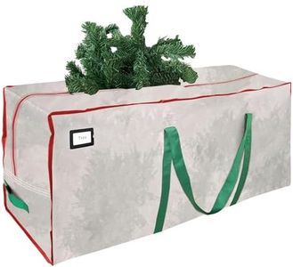 Cosy Family 7.5 ft Christmas Tree Storage Bag - Durable Heavy Duty Extra Large Artificial Xmas Holiday Tree Bag with Reinforced Handles and Dual Zippers Wide Opening - Clear