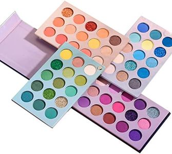 JulyCrab 60 Colors Eyeshadow Palette High Pigmented Glitter Matte Eyeshadow Rotation Eyes Shadow