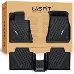 LASFIT Floor Mats Fit for 2019-2024 BMW 3 Series G20 330i 330i xDrive RWD Sedan Only, Custom Fit TPE All Weather Floor Liners 1st & 2nd Row Car Mats, Black