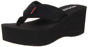 Rocket Dog Women's Crush Platform Thong Sandal, Black, 7