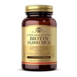 Sol-gar Biotin Supplement – High Potency Biotin (mcg) for Healthy Hair, Skin & Nails | Supports Energy Metabolism & Cellular Health | Non-GMO, Gluten-Free, Vegan Formula