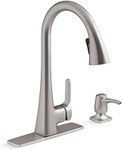 Kohler R22867-SD-VS Maxton Pull-Down Kitchen Faucet with soap/Lotion Dispenser, Vibrant Stainless