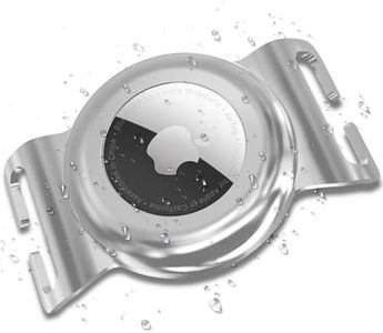 SANKALA for Airtag Dog Collar Holder, [1 Pack] Waterproof & Chew-Proof Stainless Steel Dog Airtag Case with Easy Slide-On Design, Full Body Covered Air Tag Holder for Most Pet Collar, Silver, L