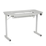 Craft and Hobby Table Fully Assembled White 101.5 x 50 x 71.5cm | Arrow GIDGET2