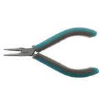 The Beadsmith Simply Modern Round Nose Pliers, 4.5 inches (114mm) with polished steel head, PVC grip handles and double-leaf springs, tool for jewelry making