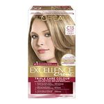 L'Oreal Paris Excellence Crème Permanent Hair Color, C13 Medium Beige Blonde, 100% Grey Coverage, Hair Dye, 1 EA (Packaging May Vary)