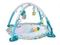 Infantino Jumbo Activity Gym & Ball Pit Transformable 3-in-1 Playmat, Sensory-Stimulating, for Infants and Toddlers with 20 Balls for Ultimate Fun, Multicoloured