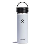 Hydro Flask Wide Mouth Bottle with Flex Sip Lid - Insulated Water Bottle Travel Cup Coffee Mug