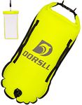 DORSLL Reef | Premium Swimming Tow Float Dry Bag | High-Visibility Swim Buoy | 28L Waterproof Backpack for Hiking and Cycling Pouch Waterproof Phone Case | Lemony Lime (28L, Lemony Lime)