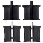 Gazebo Weights Bags, 4 Pack Gazebo Sand Weights, Heavy Duty Sand Weight Bags, Leg Weights for Pop up Canopy Tent Sun Shades, Garden Gazebos, Umbrella, Parasols, Trampolines Weighted Feet Bag