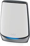 Netgear Orbi Whole Home Tri-Band Mesh WiFi 6 Add-on Satellite (RBS850) Works with Your Orbi WiFi 6 System Adds up to 2,500 sq. ft. Coverage AX6000 (Up to 6Gbps), White