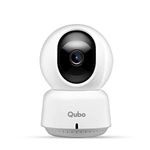 Qubo Smart 360 WiFi CCTV Security Camera for Home from Hero Group | 2MP 1080p Full HD| Mobile App | Two Way Talk | Night Vision | Cloud & SD Card Recording | Made in India | Alexa & OK Google |