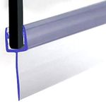 VeeBath Essentials F Type Shower Screen Door Seal - 4-6mm Glass Up to 16mm Gap