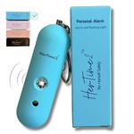 HerTime2 Personal Safety Alarm for Women – Travel Safe and Waterproof Self Defense Alarm for Women by Women – Safety Alarm Keychain for Women – Loud Alarm – Strobe Light – Keychain Alarm (Aqua)