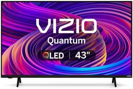 VIZIO 43-inch Quantum 4K QLED HDR Smart TV w/Dolby Vision HDR, 120fps @1080p PC Gaming, WiFi 6, Bluetooth Headphone Capable, Apple AirPlay, Google Cast Built-in (VQD43M-0801, New)