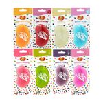 Car Air Freshener Vanilla Pink Grapefruit Berry Blue Very Cherry Tutti-Fruitti Juicy Pear Island Punch Bubble Gum Air Freshener Car Scent for Car Hanging Air Freshener Home & Office (Pack of 8)