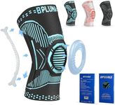 Bpluma Knee Brace for Knee Pain Men and Women, Knee Compression Sleeve for Torn Meniscus, Arthritis, Joint Pain，Knee Support for Working Out, Running, Weight Lifting，Fitness