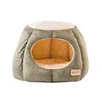 Armarkat Cat Bed, Laurel Green and Beige