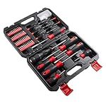 Navegando 89 Pcs Screwdriver Set,Hand Tools Heavy Duty Chrome Vanadium Steel Made, Magnetic Screwdriver,Precision Screwdriver Set with Case Package