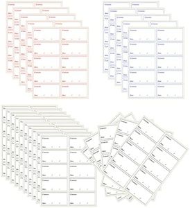 Paquete de 250 etiquetas de refrigerador, etiquetas de almacenamiento alimentos congelados, etiquetas fecha de escritura fácil, pelables sin residuos, para refrigerador, frasco, fiambrera (3 x 6 cm)
