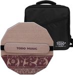 TODO Travel Cajon Box Drum : Handcraft Compact and Portable Okoume Wood Percussion Box with Adjustable Strings and Carrying Bag - Suitable for All Ages (Dodecagonal)