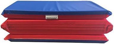 KinderMat, 1.5 Inch Thick, 4-Section Rest Mat, Red/Blue, Great for School, Daycare, Travel, and Home, 100% Made in The USA…