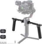 NEEWER Dual Handgrip Compatible with DJI RS4 RS4 Pro RS3 RS3 Pro RS2 RSC2 Ronin S SC Gimbal, Dual Handle Kit with 2 Mini NATO Rails, Quick Release NATO Clamps, 1/4" & 3/8" Threads, GA006