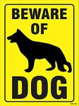 Aditya Sign Beware Of Guard Dog German Shepard On Duty Sign Board Set Of - 2