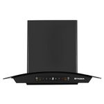 Faber Hood Venice 75 cm 1200 m³/hr Autoclean Curved Chimney| Filterless with Oil Collector |8 Yrs Motor & 2Yrs Comprehensive Warranty by Faber | Touch & Gesture Control | Hood Venice IN HC SC FL BK 75