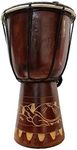 Djembe Drum Carved Bongo African in