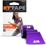 KT TAPE Original Cotton Elastic Kinesiology Therapeutic Sports Tape, 20 Precut 10 Inch Strips, Breathable, Free Videos, Pro & Olympic Choice, Purple