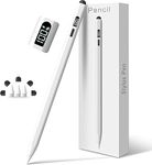 DIGIROOT iPad Pencil LED Display 15 Mins Fast Charge Stylus Pen for iPad with Palm Rejection for 2018-2025 iPad Air 3/4/5/M2/M3, iPad mini 5/6, iPad 6/7/8/9/10/11, iPad Pro 11",12.9"&M4 (White)