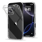 ZenGoose Case Compatible with iPhone 16 pro max Case, Crystal Clear Case Designed for iPhone 16 Pro Max Clear Case with 4 Corners Shockproof Protection and Full Camera Protection Anti-Fall Clear Case