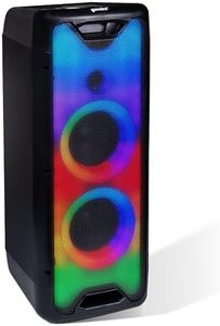 Gemini Sound GLS-880 Portable Party Speaker with 1000W Peak Power, Hi-Fi Class Bluetooth Streaming, Built-in LEDs, USB & FM Radio Playback, and Rechargeable 16 Hour Battery