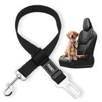 Dog Seat Belts For Cars Uk | Dog Seat Belt Adjustable For Cars | Dog Safety Seatbelt | Leash Dog Car Harness for Vehicle Travelling | Dog Safety Car Lead Clip | Uses For Dogs Cats Pets (SMALL) (BLACK)