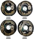 M-Parts Trailer Brakes - 2 Pair 10" X 2-1/4" Electric Trailer Brake Assembly for 3,500 lbs - Trailer Brake Kit, Electric Trailer Brakes, Trailer Brakes 3500lb axle, 2 Left (77-10-1) 2 Right (77-10-2)