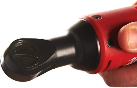 Milwaukee M12 Compact 3/8" Impact Ratchet Kit – 2Ah Battery, Charger, Bag, Red