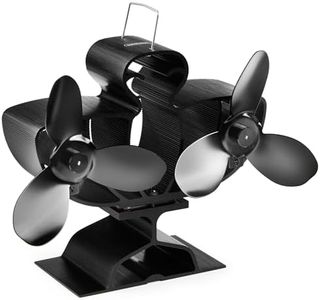 VonHaus Stove Fan – Double Log Burner Fan with 6 Blades, Heat Powered for Wood/Log Burners, Fireplaces, Stove Heaters – Silent Operation, Eco Friendly Circulation, Self Powered, 2 Year Warranty