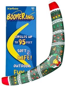 Xarfxco Boomerang for Adults and Kids, Boomerangs for Outdoor Sports & Games, Christmas Style Gifts for Boys and Girls, Good Choice for Family activies, Easy to Throw, EVA Foam