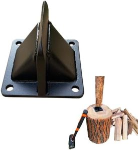 WujinJoy Firewood Kindling Splitter Portable Wood Splitting Wedge Tool, Mini Heaty Duty Log Splitter for Home Garden Camping Fireplace Fire Pit Indoor or Outdoor