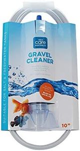 Aqua Care Aquarium Gravel Cleaner with Scraper – Self-Starting Siphon for Easy Aquarium Water Changes, Removes Waste & Pollutants, Includes Instructions, Tube Length 10 inches, 25CM, Fish Tank