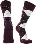 Texas A&M Aggies Argyle Dress Socks (Maroon/Grey/White, Large)