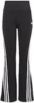 adidas Girls' Leggings, Black/White, 9-10 Years