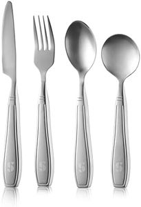 Special Supplies Premium Stainless Steel Weighted Silverware for Parkinson's Patients- Weighted Utensils for Tremors and Parkinson's Patients-Wide Non-Slip Grip, Easy to Clean - Flatware for Elderly