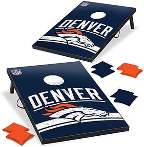 Wild Sports Denver Broncos NFL Cornhole Outdoor Game Set, 2' x 3' Foot - Recreational Series, Tailgate Toss