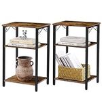 Hoctieon 3 Tier End Table Set of 2,