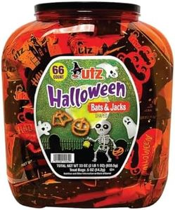Utz Halloween Bats and Jacks - Shaped Pretzel - 2 LB - 66 Treat Bags 0,5 oz by All in One